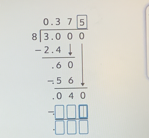 beginarrayr 6x>025 17encloselongdiv 7.5* 10 _ 2 -27.3 hline -2 00 -15 hline 0endarray 