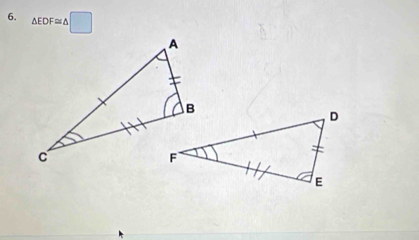 △ EDF≌ △ □