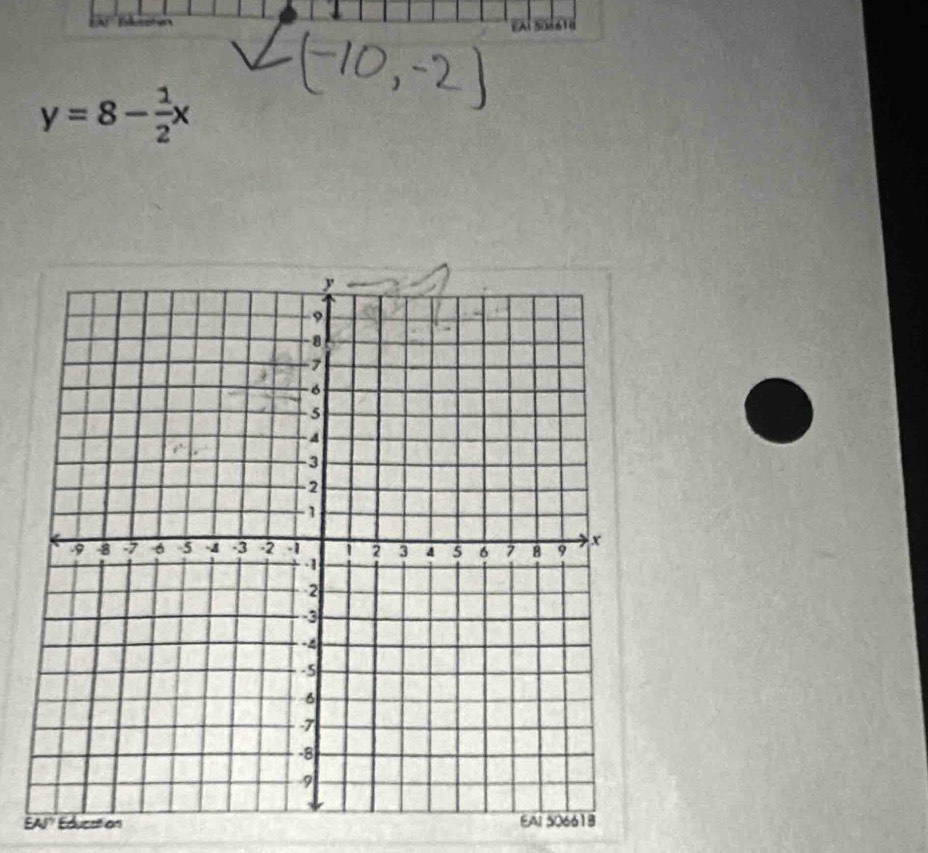 Enfereetrs 
a solard
y=8- 1/2 x
N Educali on