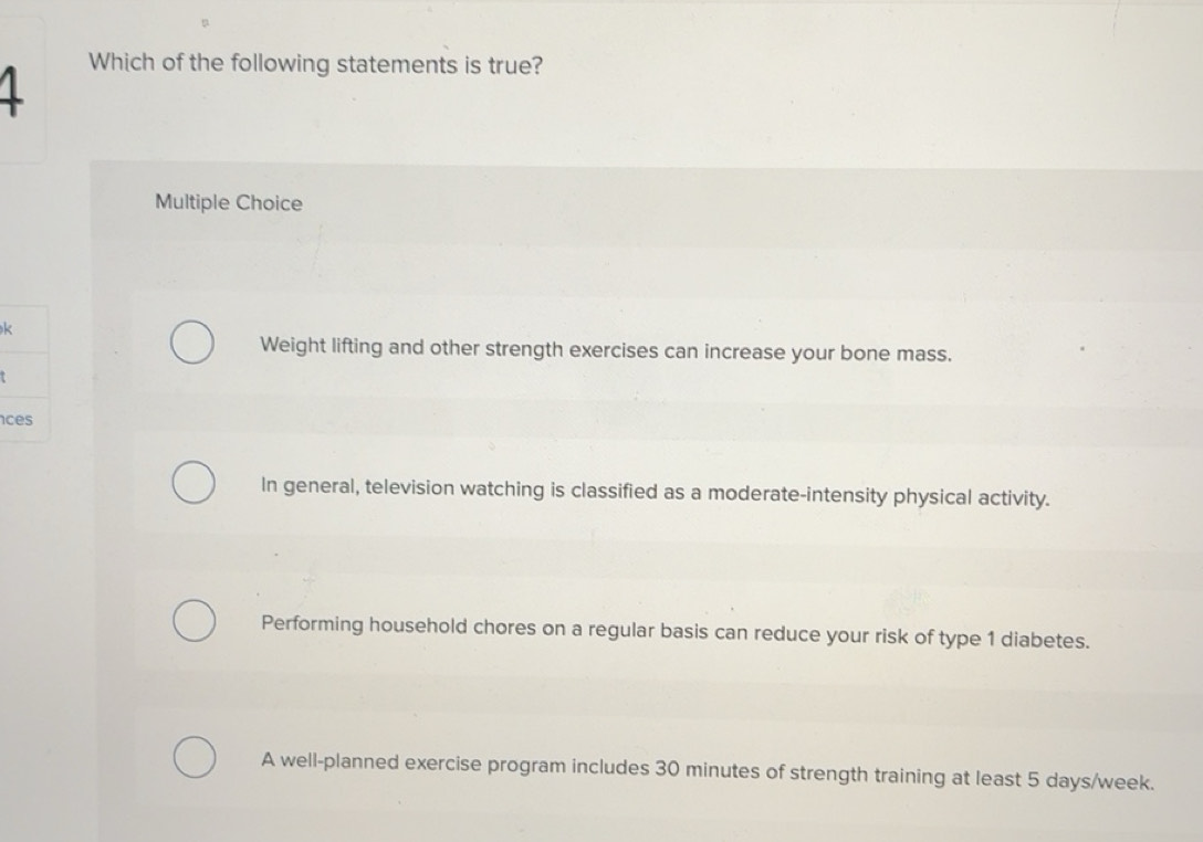 Solved Which of the following statements is true? Multiple Choice