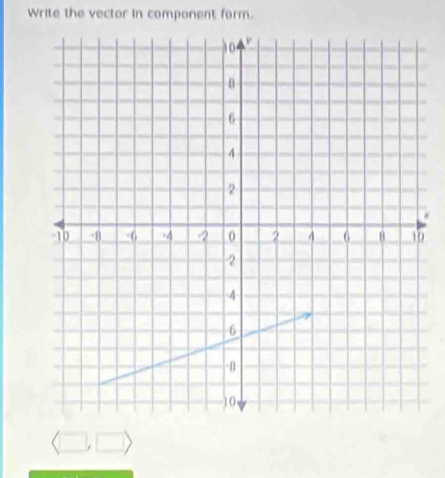 Write the vector in component form. 
0