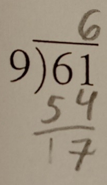 circ  □ 
beginarrayr 6 9encloselongdiv 61endarray