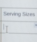 Serving Sizes