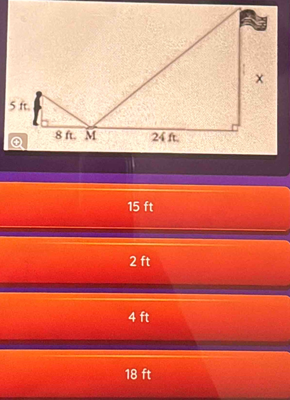 15 ft
2 ft
4 ft
18 ft