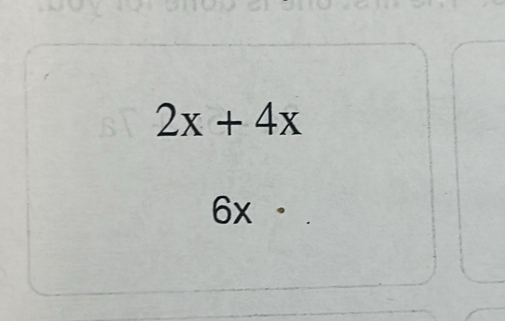 2x+4x
6x