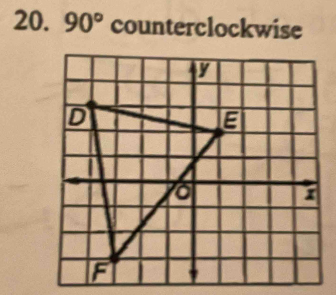 90° counterclockwise