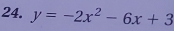 y=-2x^2-6x+3