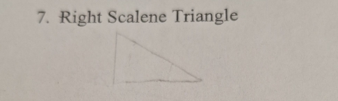 Right Scalene Triangle