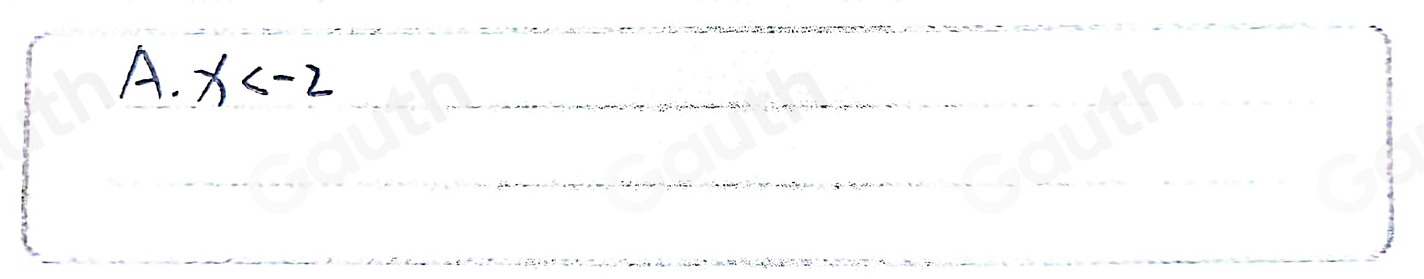 Solved: Choose the inequality that represents the following graph. -5 ...