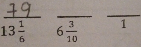 frac 6 3/10 frac 1