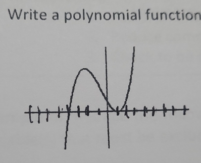 Write a polynomial function