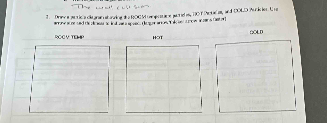 Solved: Draw a particle diagram showing the ROOM temperature particles ...