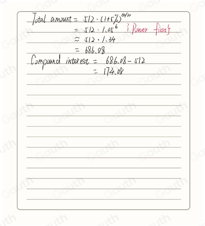 Solved: Find the compound interest and the total amount after an hour ...
