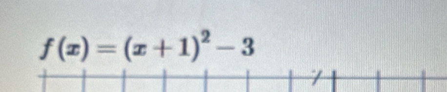 f(x)=(x+1)^2-3