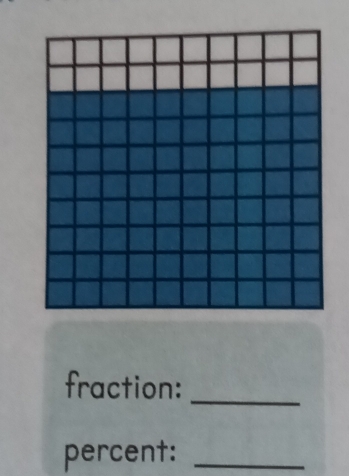 fraction:_ 
percent:_