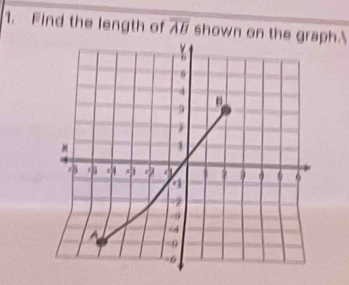 Find the length of A shown on theh