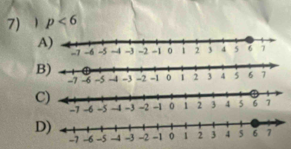 7)1 p<6</tex>
B
C
D