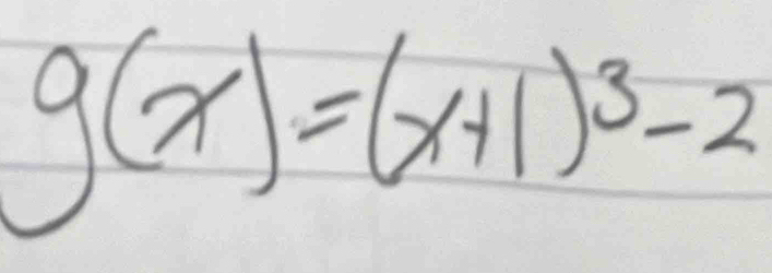 g(x)=(x+1)^3-2