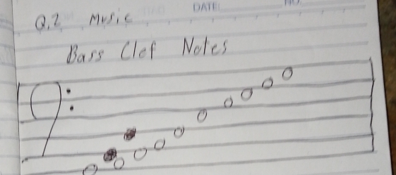 Music 
_ 
Bass Clef Notes 
O 
O 
O