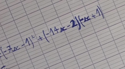 (-7x-1)^2+(-14x-2)(-x+1)