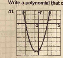 Write a polynomial that c
4