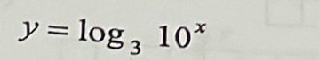 y=log _310^x