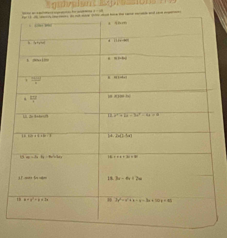 Squivaien
n for prsitena r=10
orent )