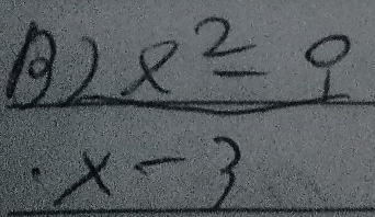 1o  (12x^2-9)/x-3 