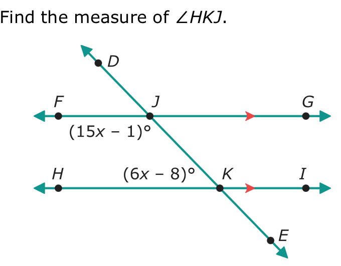 Find the measure of ∠ HKJ.