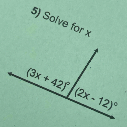 Solve for x