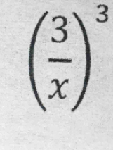 ( 3/x )^3