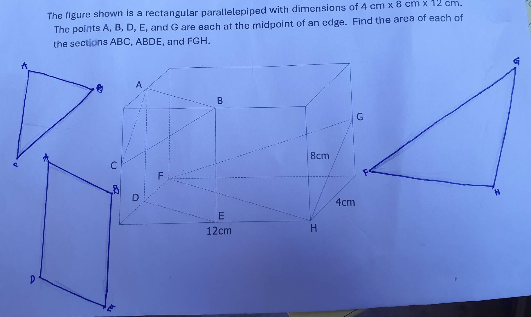 Solved: The figure shown is a rectangular parallelepiped with ...