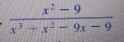  (x^2-9)/x^3+x^2-9x-9 