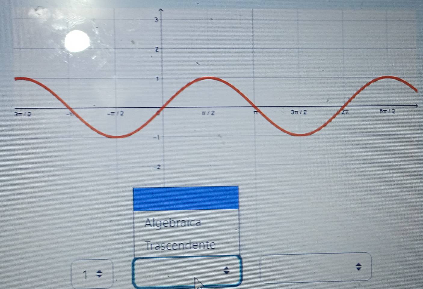 Algebraica
Trascendente
1 :