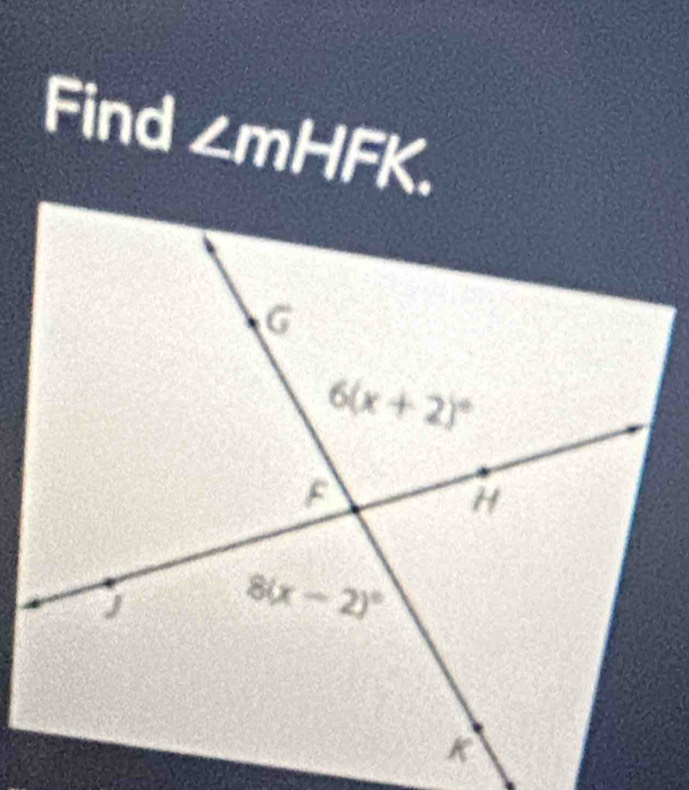 Find ∠ mH ∠ 1