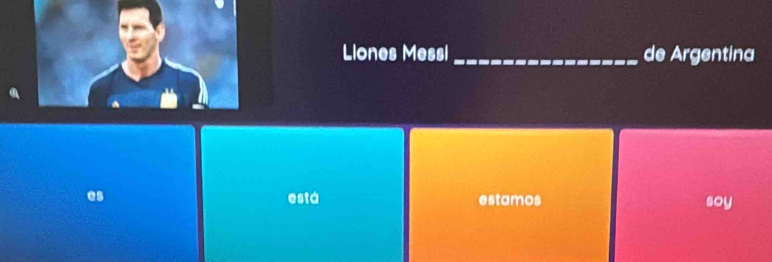 Llones Messl_ de Argentina 
está estamos soy