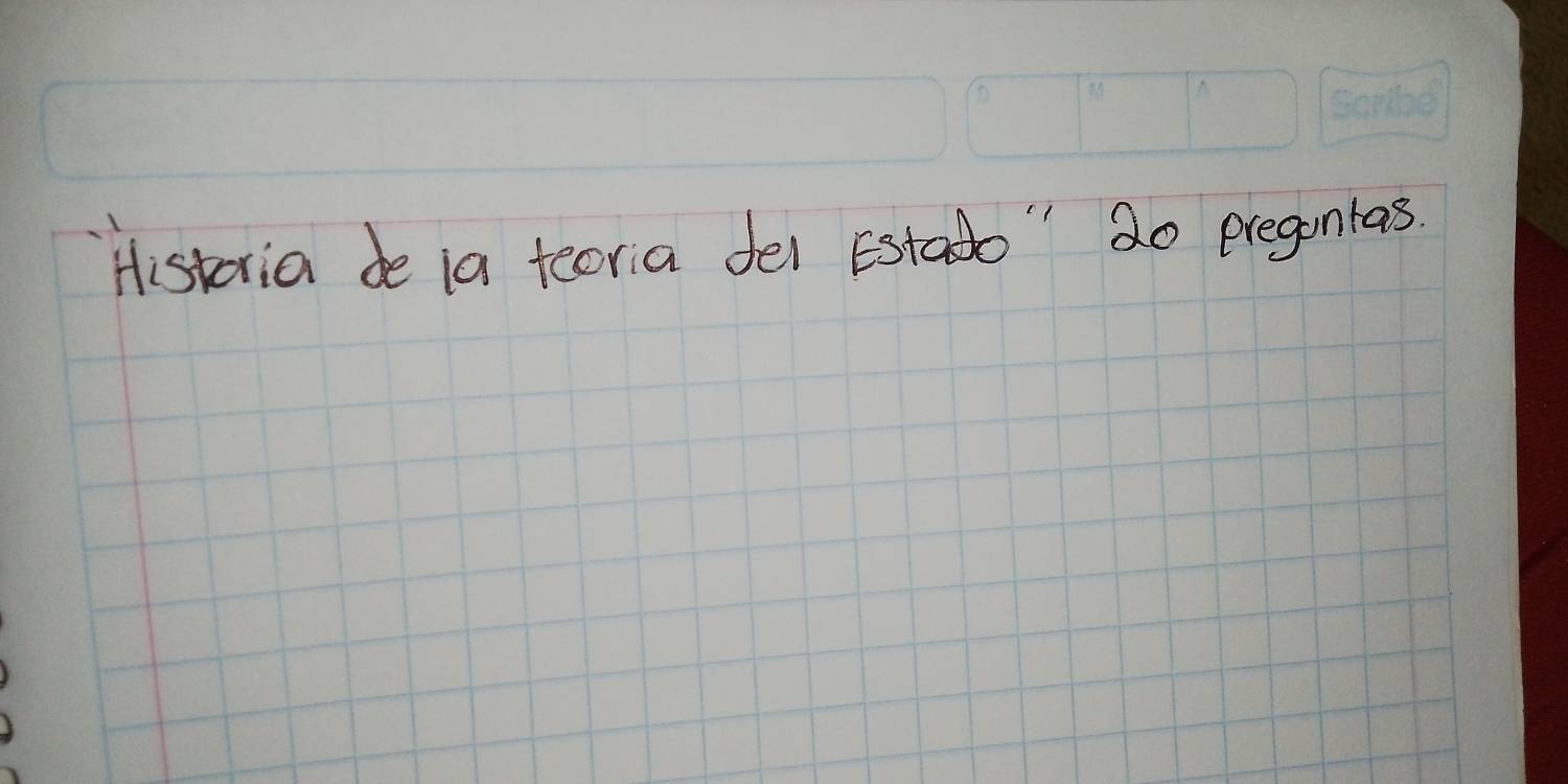 Histeria de ia teoria dei Estato " 2o pregontas.