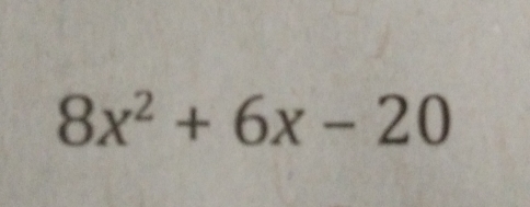 8x^2+6x-20