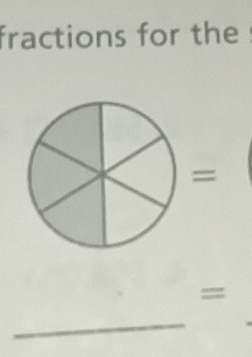 fractions for the 
_ 
=