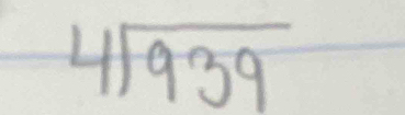 beginarrayr 4sqrt[4](939)endarray