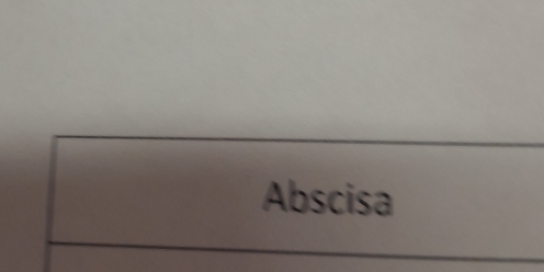 Abscisa