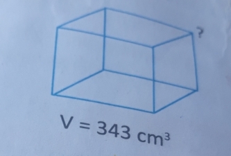 V=343cm^3