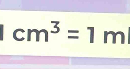 cm^3=1m