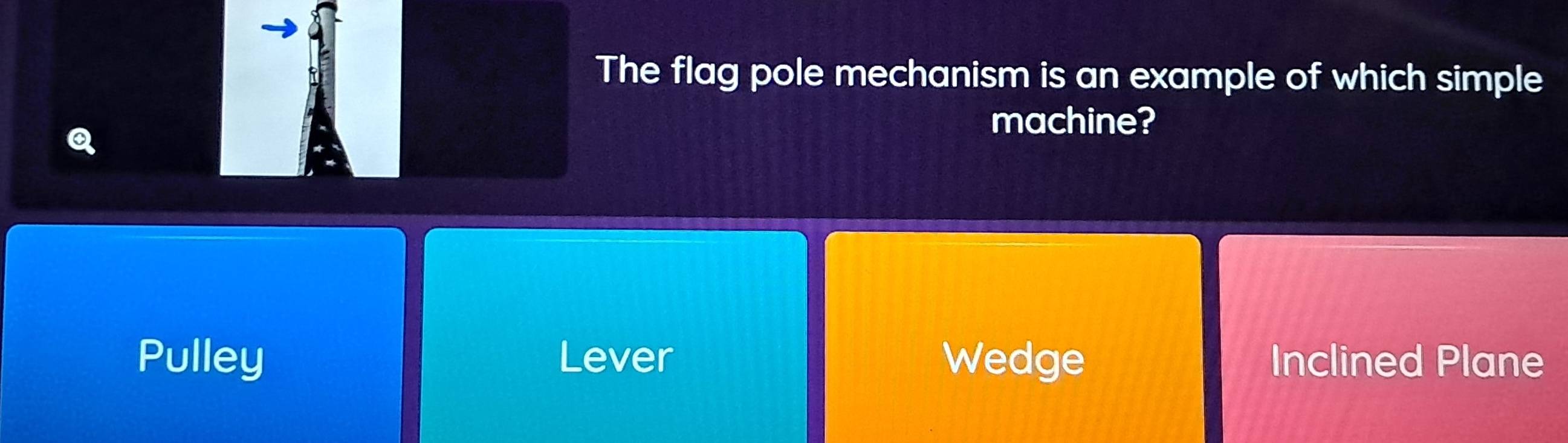Solved: The flag pole mechanism is an example of which simple Q machine ...