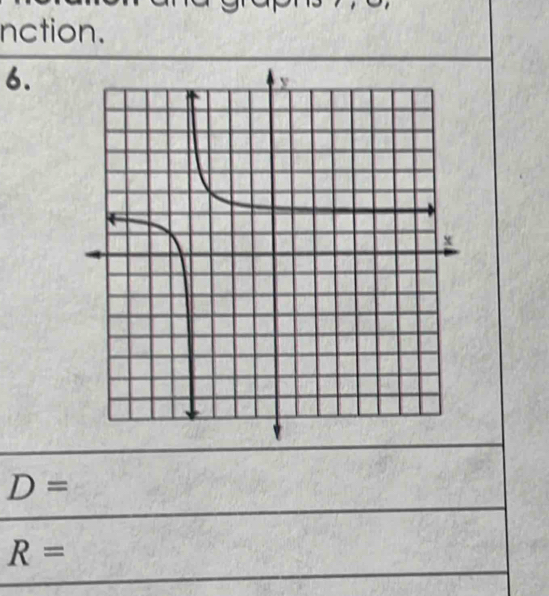 nction. 
6.
D=
R=