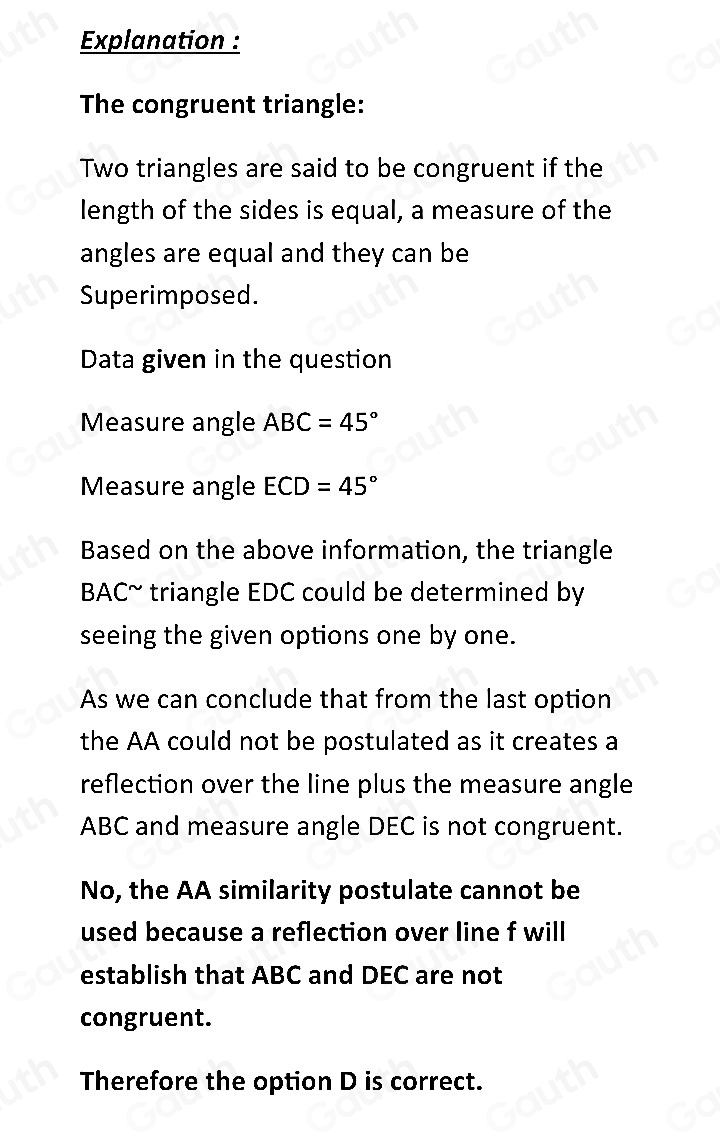 Solved: Question 8(Multiple Choice Worth 1 points) (03.03 MC) If m∠ ABC ...