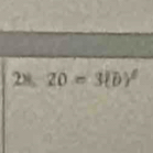 28, 20=3(b)^2