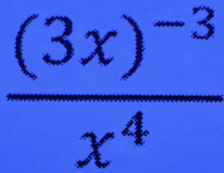 frac (3x)^-3x^4