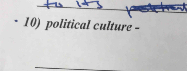 political culture - 
_