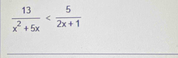  13/x^2+5x 